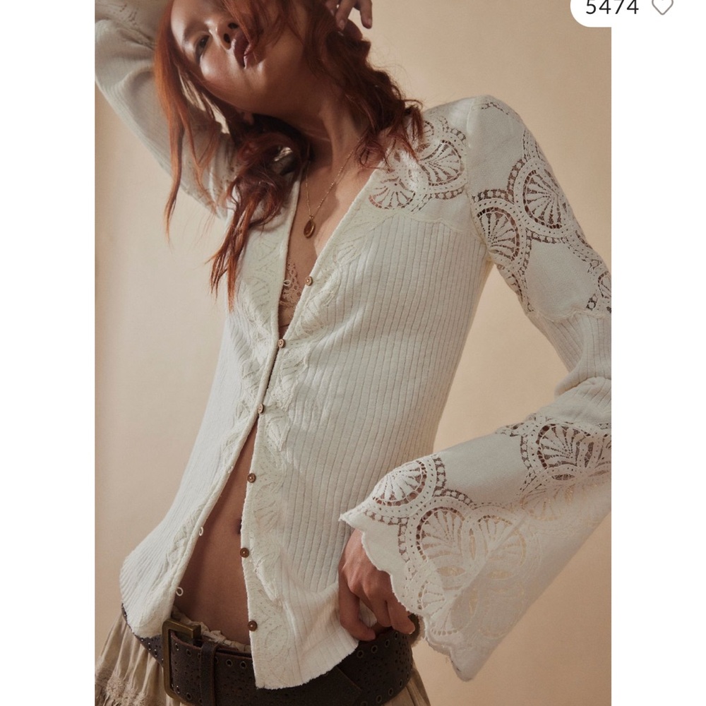 Free people Olivia lace top